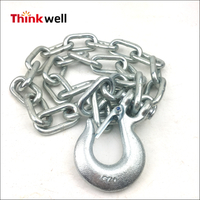 G43 Zinc Plating Trailer Safety Chain With Clevis Slip Hook