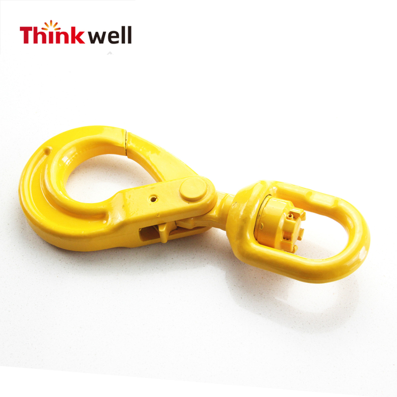 Forged Yellow Powder Coating G80 Swivel Safety Hook