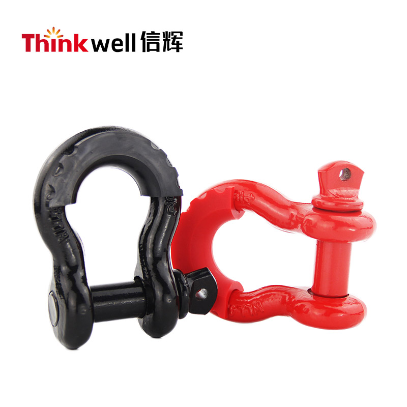 Rugged Bow Shackle with Shackle Isolator and Washer